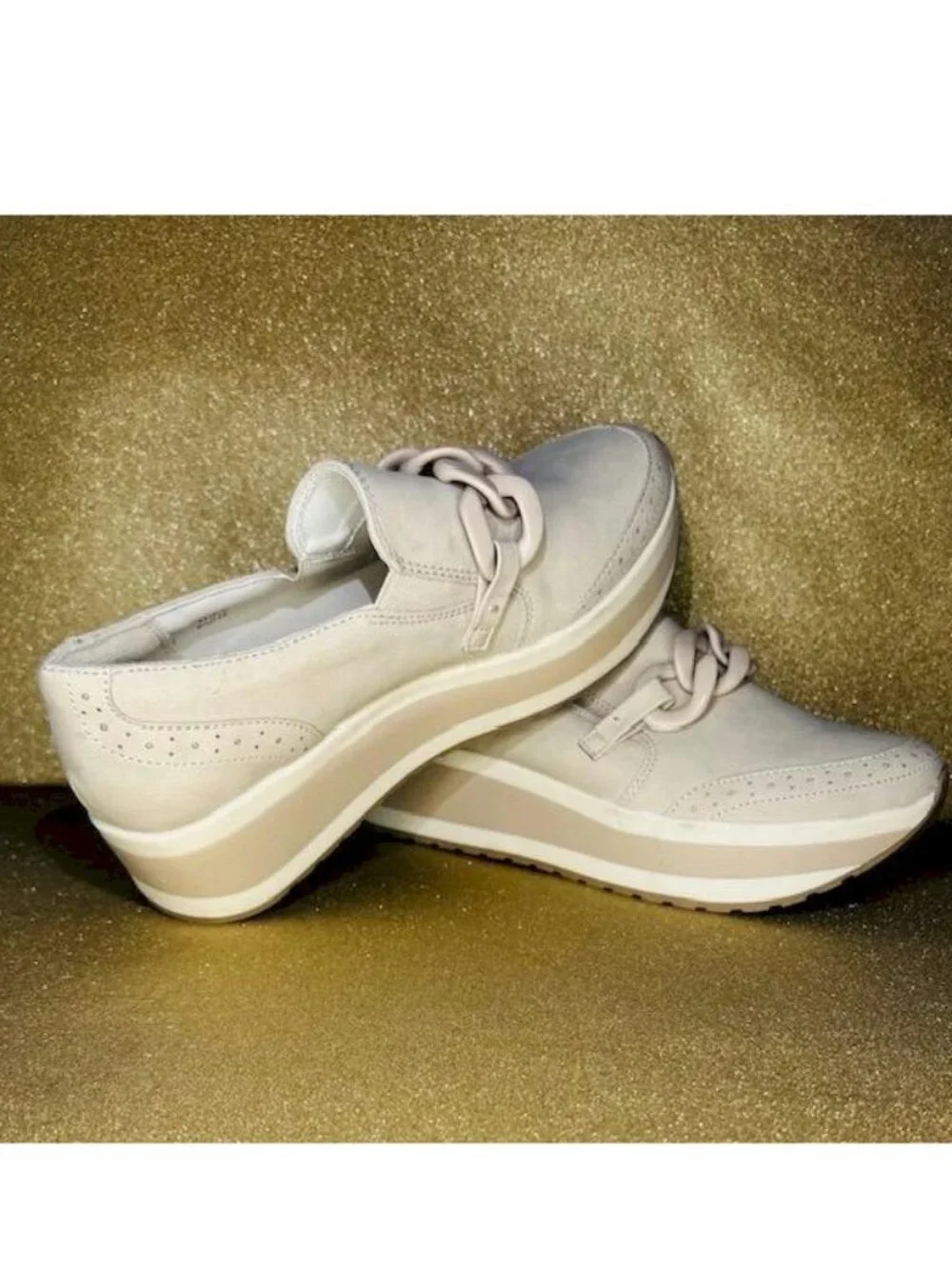 Dolce Vita Bozlee Platform Loafers with Chain Detail Size 10 NWOB